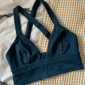 Lululemon Dark Green Light Support Yoga Bra